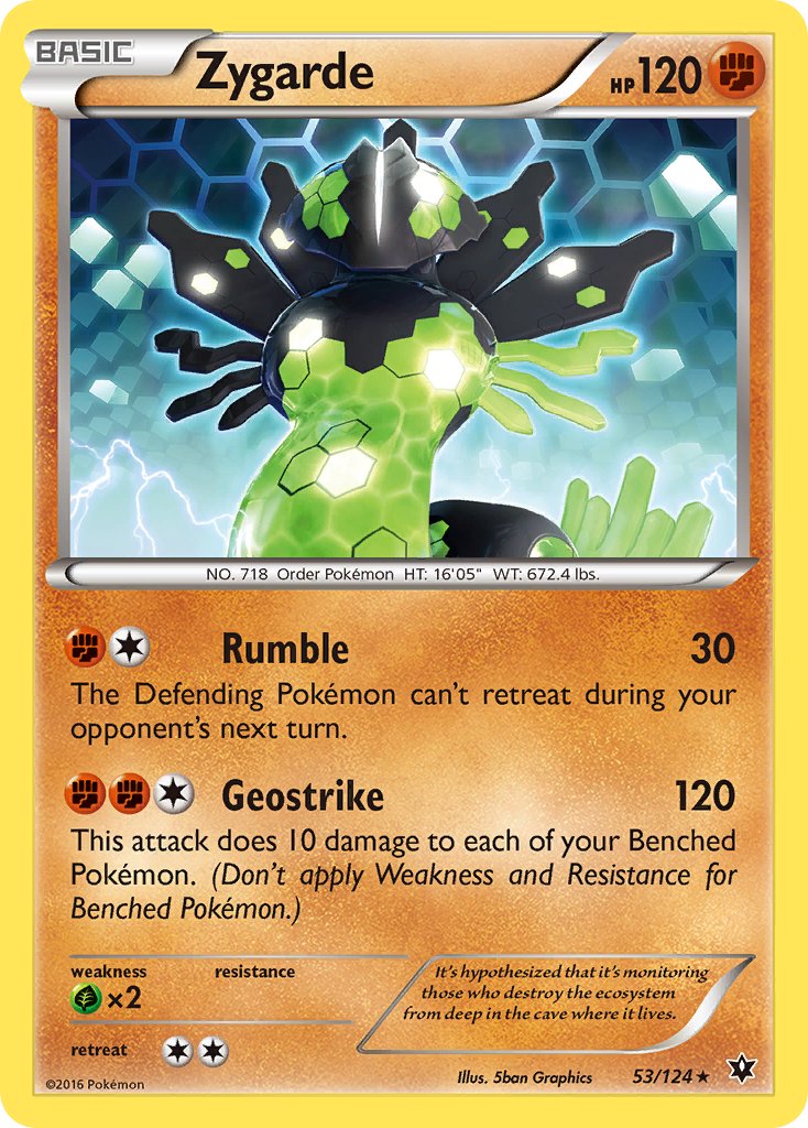 Zygarde (53/124) (Theme Deck Exclusive) [XY: Fates Collide] - Poke-Collect
