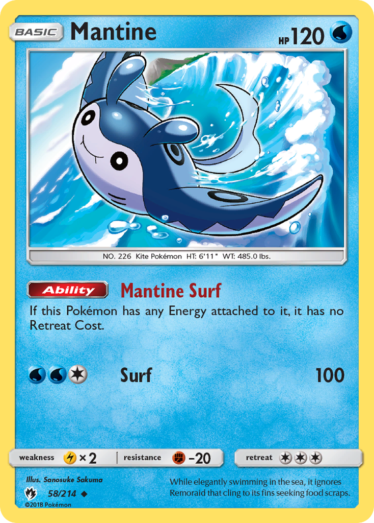 Mantine (58) [SM - Lost Thunder] - Poke-Collect