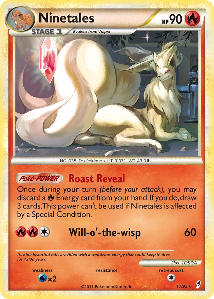 Ninetales (17/95) (Theme Deck Exclusive) [HeartGold & SoulSilver: Call of Legends] - Poke-Collect