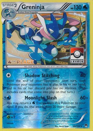 Greninja (40/122) (League Promo 4th Place) [XY: BREAKpoint] - Poke-Collect