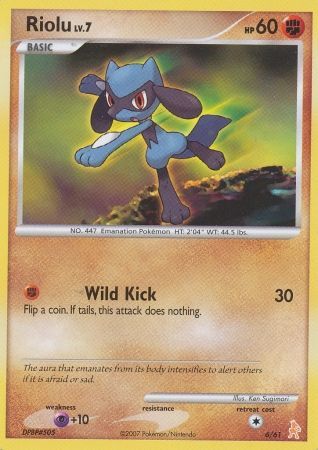 Riolu (6) [DP Trainer Kit: Manaphy & Lucario] - Poke-Collect