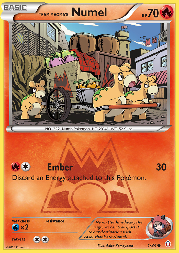 Team Magma's Numel (1) [Double Crisis] - Poke-Collect