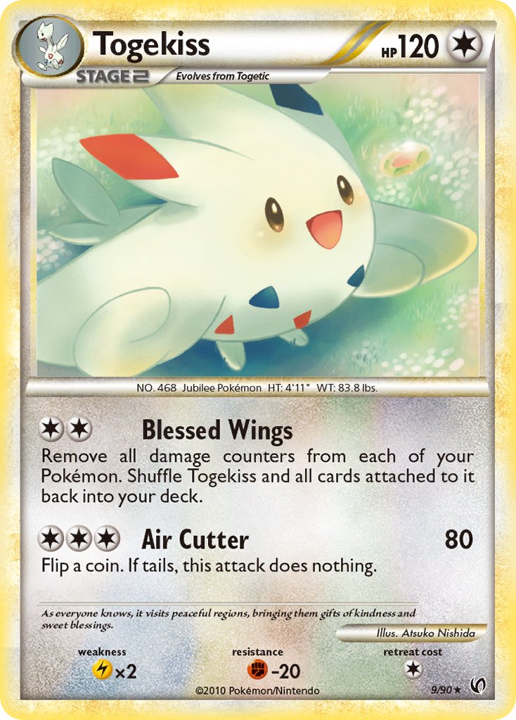 Togekiss (9/90) (Theme Deck Exclusive) [HeartGold & SoulSilver: Undaunted] - Poke-Collect