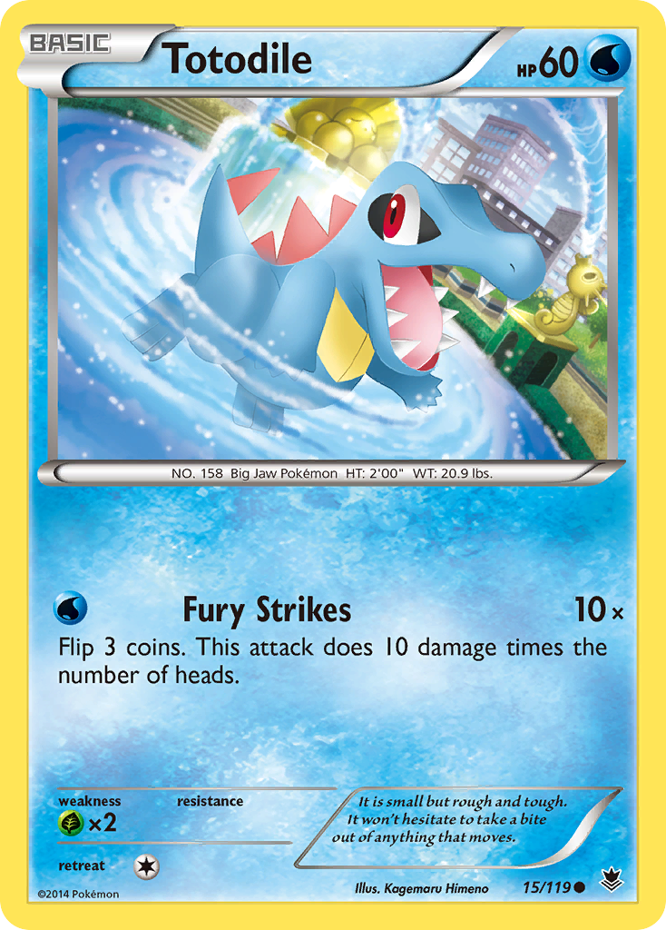 Totodile (15) [XY - Phantom Forces] - Poke-Collect