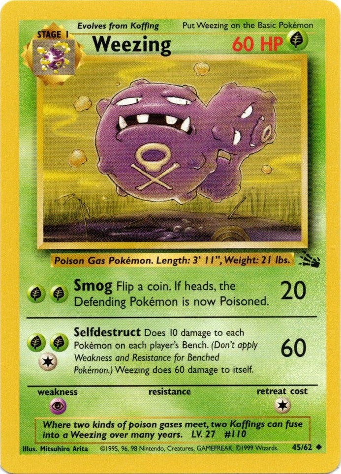 Weezing (45/62) [Fossil Unlimited] - Poke-Collect