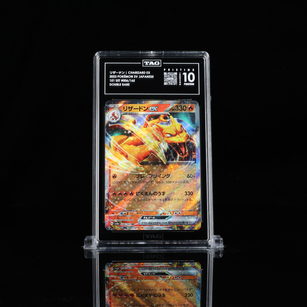 Charizard ex SV2a #006 TAG Pristine 10