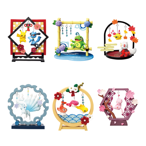 Pokemon Soft and Swaying Decoration Blind Box - all 6 figures in the set