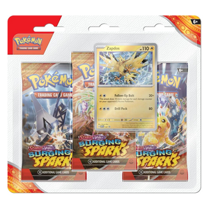 Scarlet & Violet: Surging Sparks 3 Pack Blisters [Zapdos]