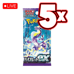 Japanese Violet ex 5x Booster Pack Bundle - LIVE BREAK