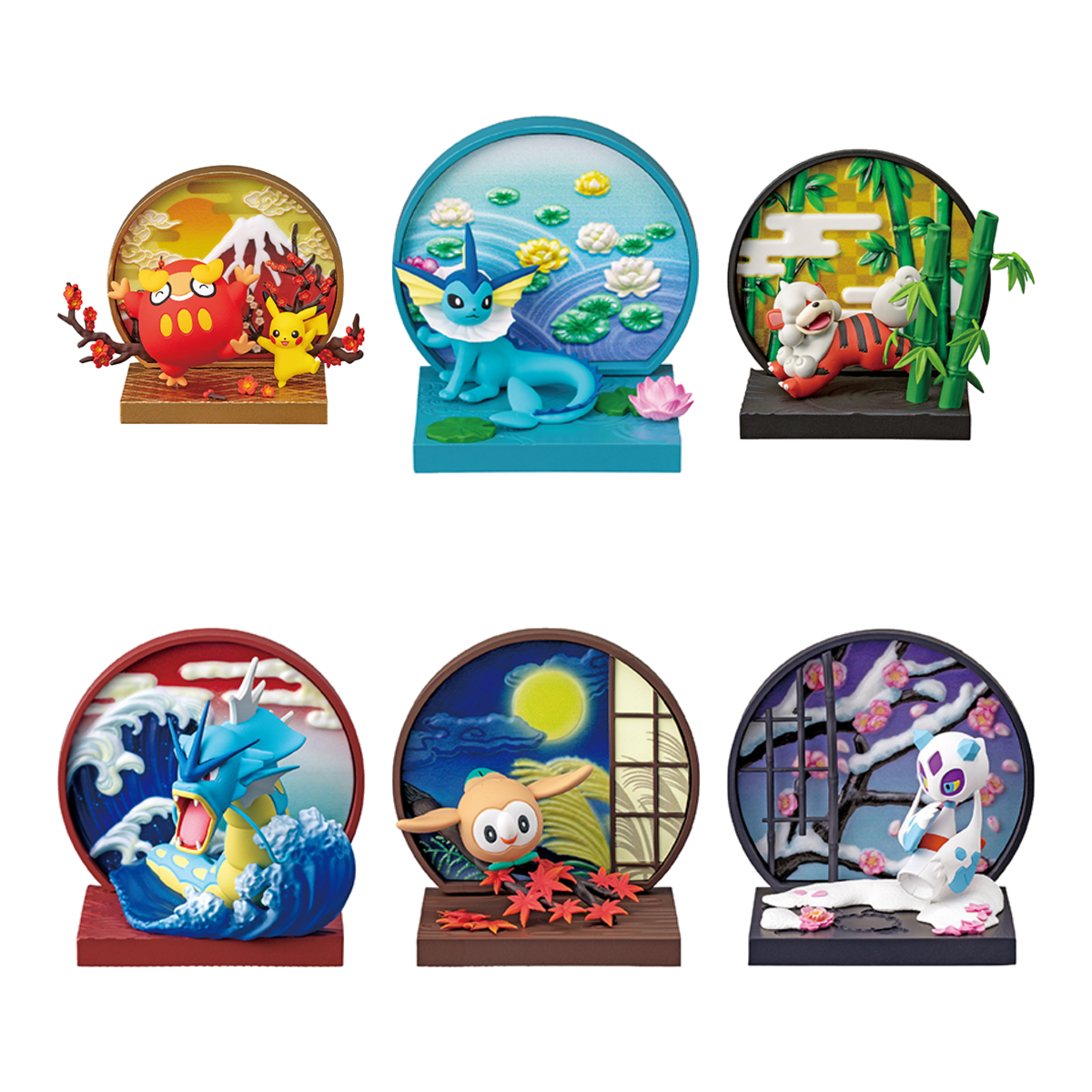 Pokemon Japanese Window Collection Blind Box - all 6 figures in the set