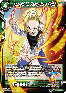 Android 18, Ready for a Fight [BT14-070] - Poke-Collect