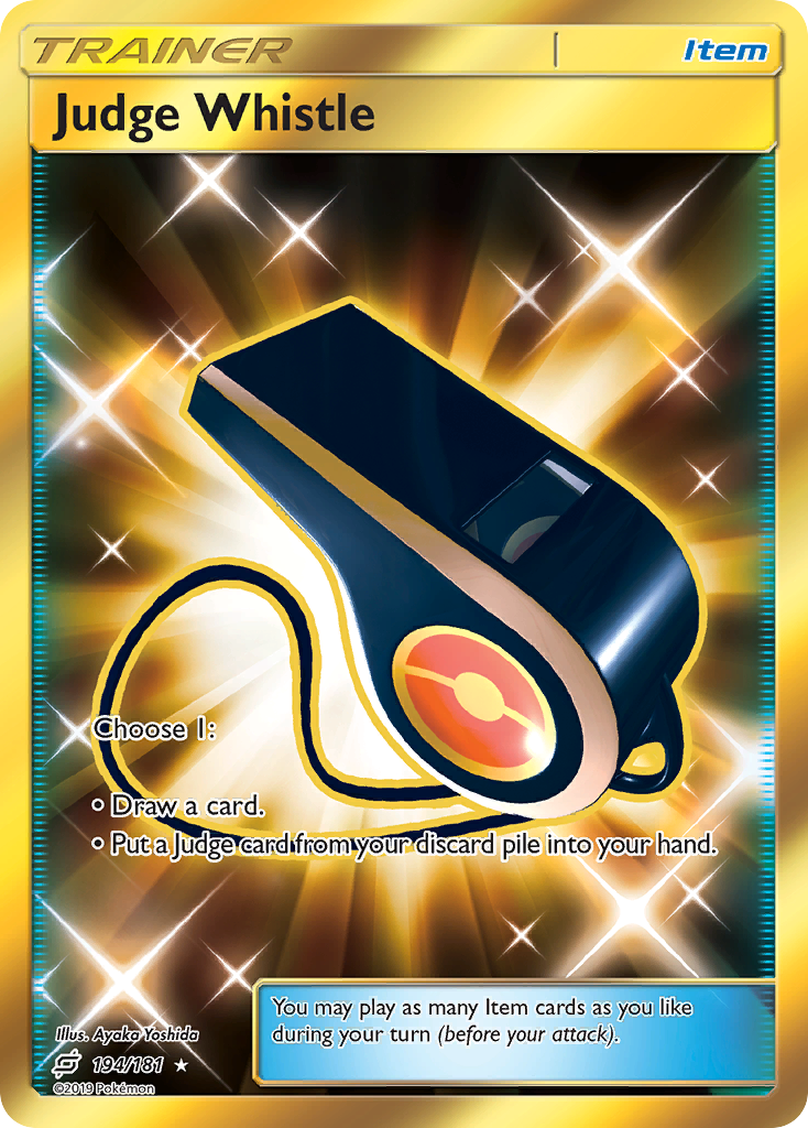 Judge Whistle (194/181) [Sun & Moon: Team Up] - Poke-Collect