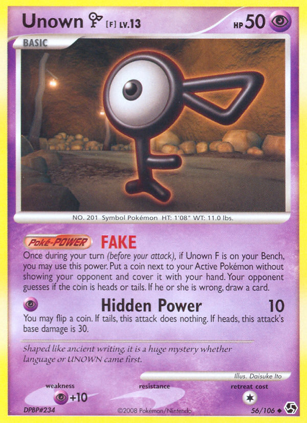 Unown [F] (56) [Great Encounters] - Poke-Collect