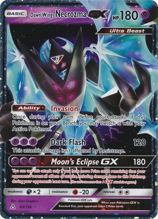Dawn Wings Necrozma GX (63/156) (Jumbo Card) [Sun & Moon: Ultra Prism] - Poke-Collect