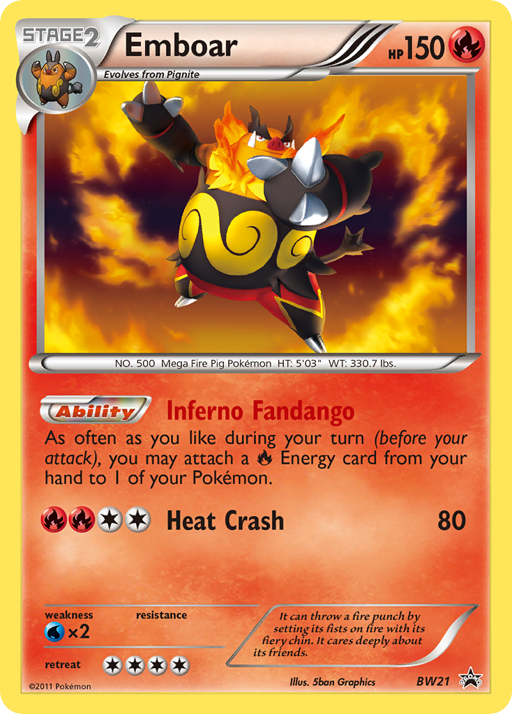 Emboar (BW21) [Black and White Promos] - Poke-Collect