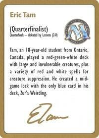 1996 Eric Tam Biography Card [World Championship Decks] - Poke-Collect