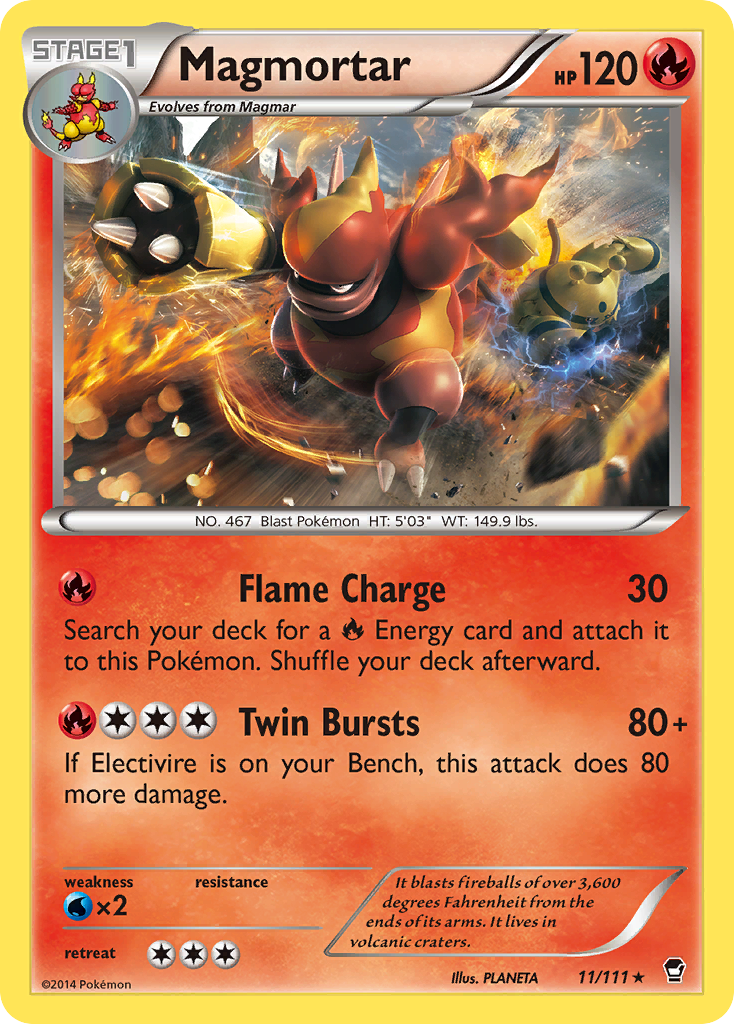 Magmortar (11) [XY - Furious Fists] - Poke-Collect