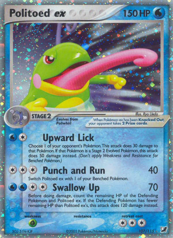 Politoed ex (107) [Unseen Forces] - Poke-Collect