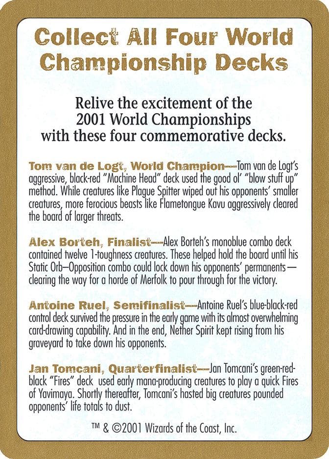 2001 World Championships Ad [World Championship Decks 2001] - Poke-Collect