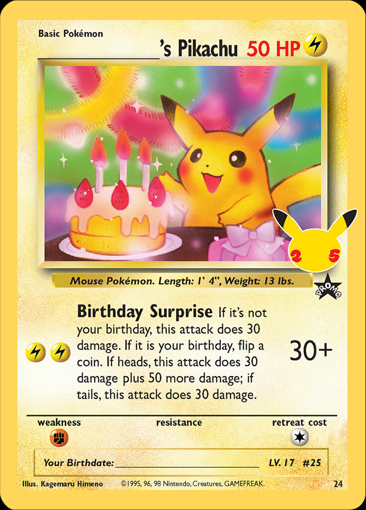 _____'s Pikachu (24) [Celebrations: Classic Collection] - Poke-Collect