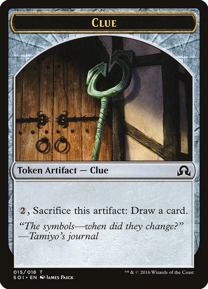 Clue (015/018) [Shadows over Innistrad Tokens] - Poke-Collect