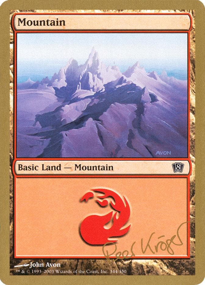 Mountain (344) (Peer Kroger) [World Championship Decks 2003] - Poke-Collect