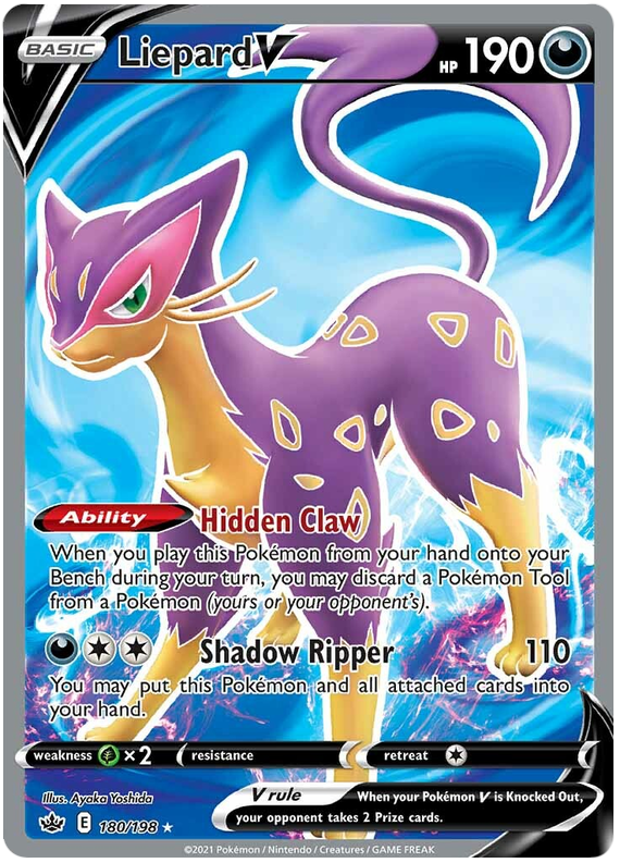 Liepard V  (180/198) [Sword & Shield: Chilling Reign] - Poke-Collect