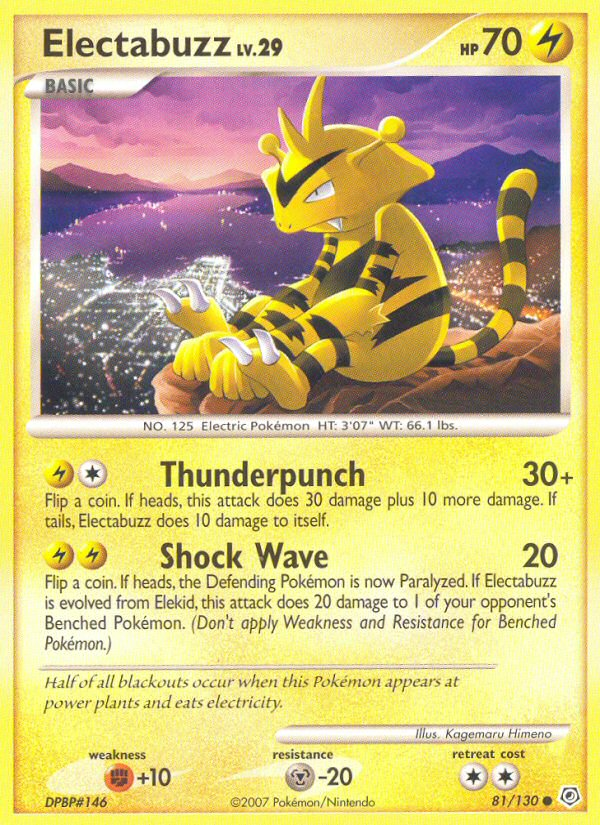 Electabuzz (81) [Diamond and Pearl] - Poke-Collect
