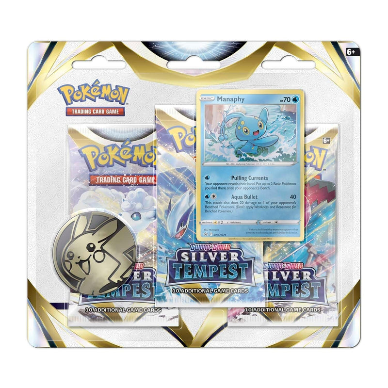 Sword & Shield: Silver Tempest - 3-Pack Blisters (Manaphy) - Poke-Collect