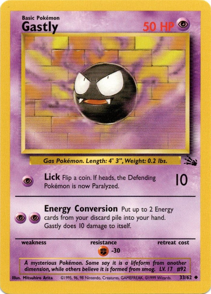 Gastly (33/62) [Fossil Unlimited] - Poke-Collect