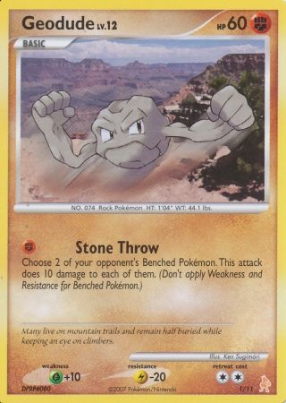 Geodude (1) [DP Trainer Kit: Manaphy & Lucario] - Poke-Collect