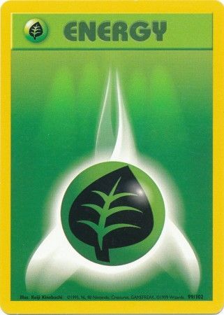 Grass Energy (99/102) [Base Set] - Poke-Collect
