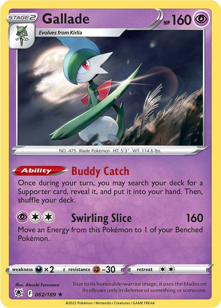 Gallade (062/189) [Sword & Shield: Astral Radiance] - Poke-Collect