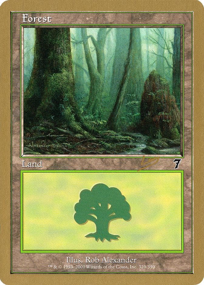 Forest (rl329) (Raphael Levy) [World Championship Decks 2002] - Poke-Collect