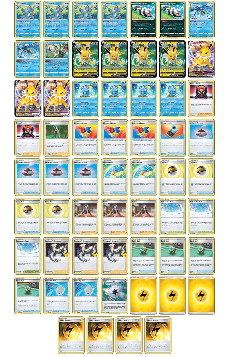 Frosted Caribou's Jolteon Vmax Tournament Ready Deck - Poke-Collect