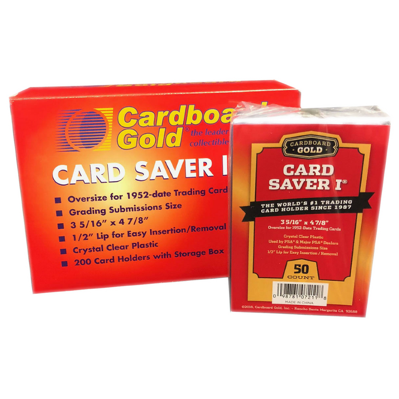 2000 Cardboard Gold Card Saver 1 (For All Card Grading Submissions) - Poke-Collect