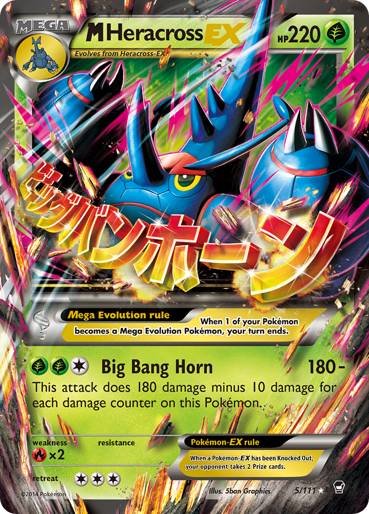 M Heracross EX (5) [XY - Furious Fists] - Poke-Collect