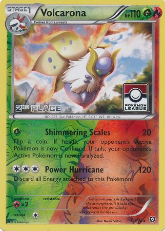 Volcarona (15/114) (League Promo 2nd Place) [XY: Steam Siege] - Poke-Collect