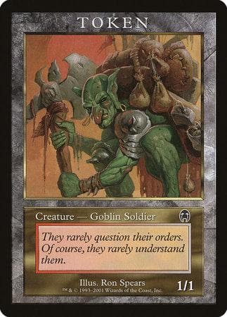 Goblin Soldier Token (Apocalypse) [Magic Player Rewards 2001] - Poke-Collect