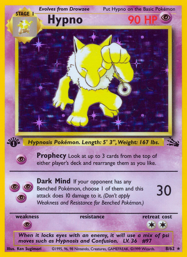 Hypno (8/62) [Fossil 1st Edition] - Poke-Collect