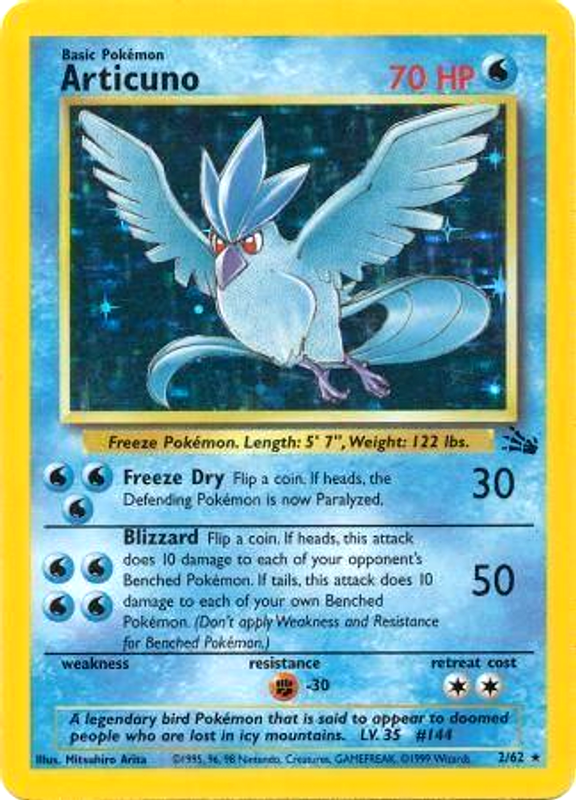 Articuno (2/62) [Fossil Unlimited] - Poke-Collect