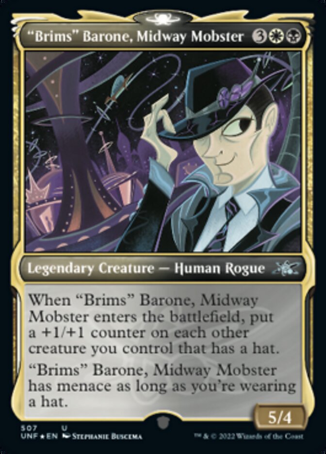 "Brims" Barone, Midway Mobster (Showcase) (Galaxy Foil) [Unfinity] - Poke-Collect
