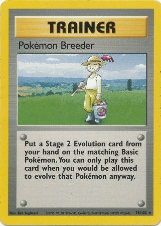 Pokemon Breeder (76/102) [Base Set Unlimited] - Poke-Collect