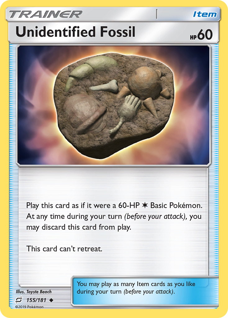 Unidentified Fossil (155/181) [Sun & Moon: Team Up] - Poke-Collect