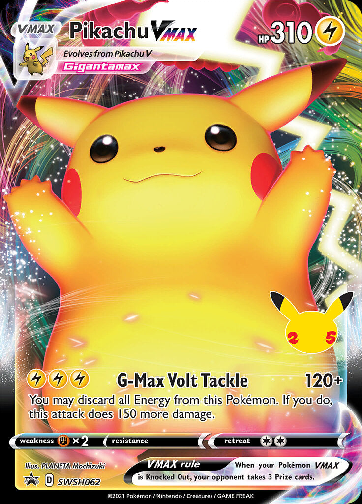Pikachu VMAX (SWSH062) (Celebrations) [Sword & Shield: Black Star Promos] - Poke-Collect
