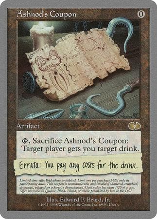 Ashnod's Coupon [Unglued] - Poke-Collect