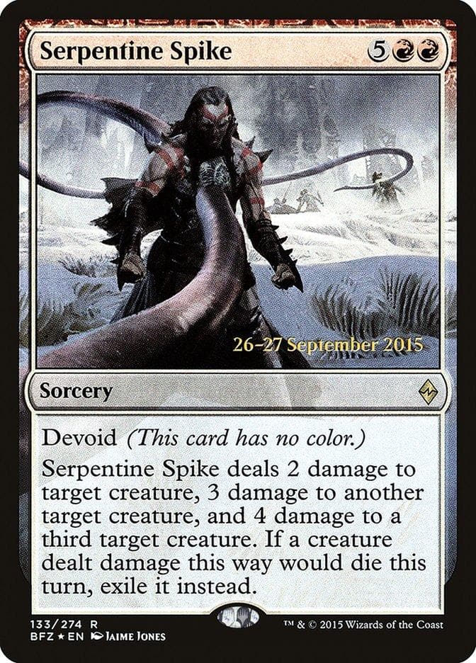 Serpentine Spike  [Battle for Zendikar Prerelease Promos] - Poke-Collect