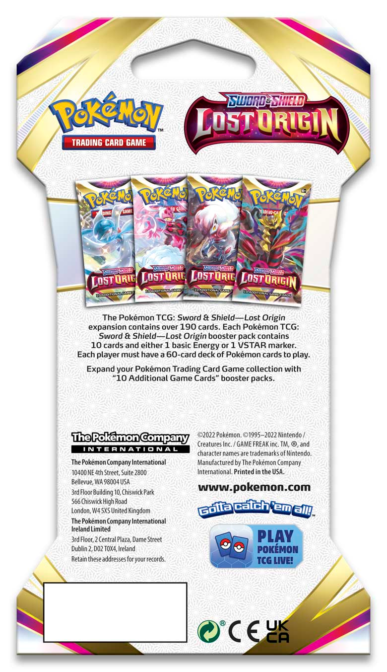 Sword & Shield: Lost Origin - Sleeved Booster Pack - Poke-Collect
