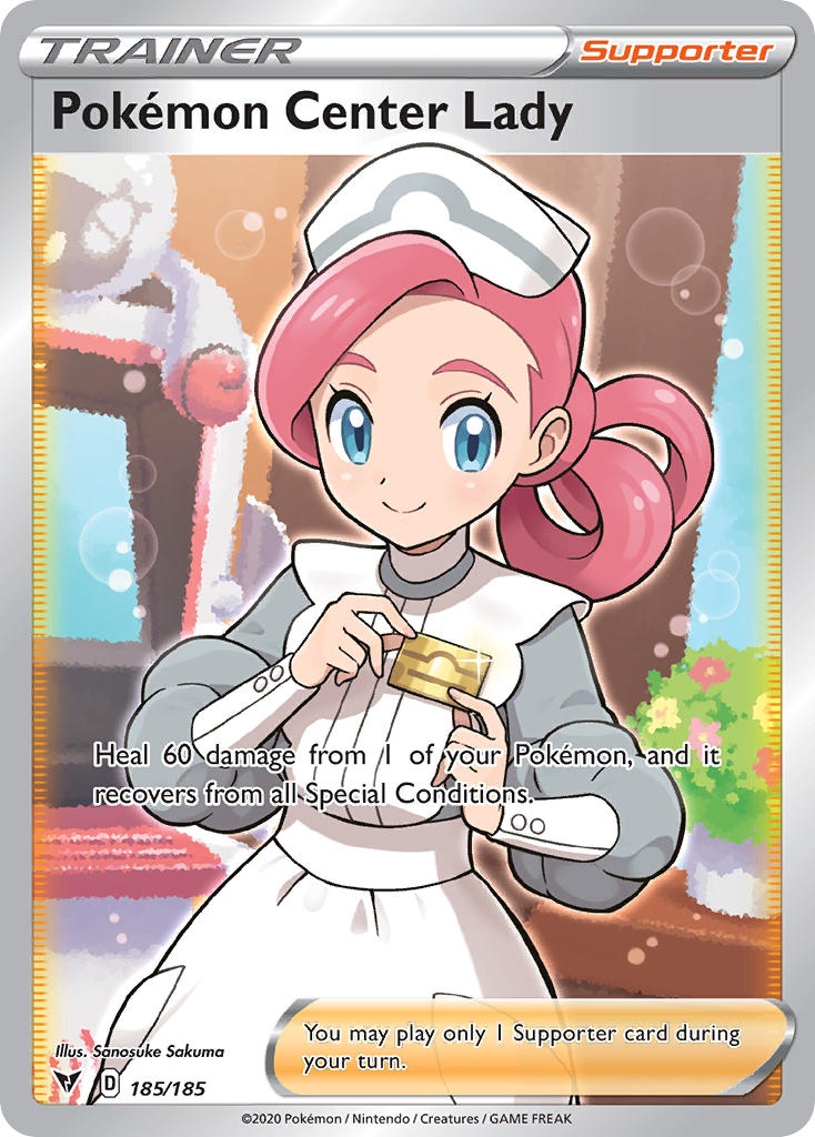 Pokemon Center Lady (Full Art) [SWSH04: Vivid Voltage] - Poke-Collect