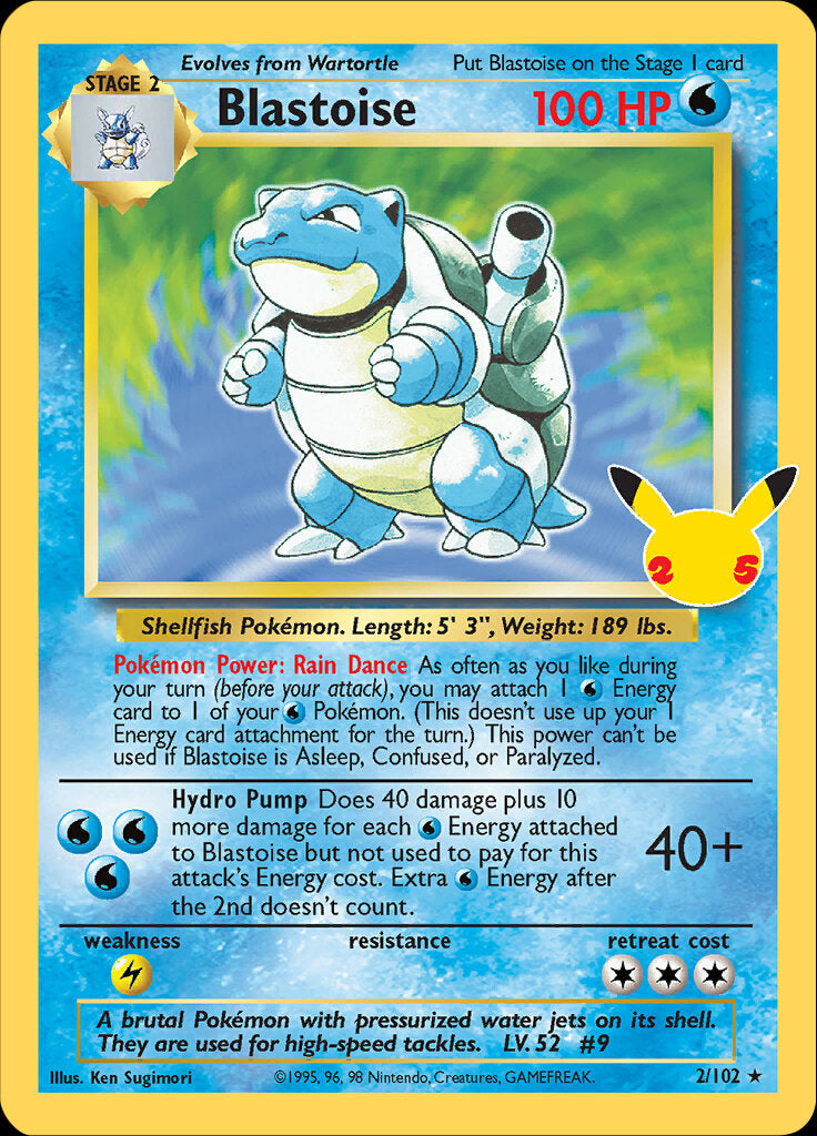 Blastoise (2/102) [Celebrations: Classic Collection] - Poke-Collect